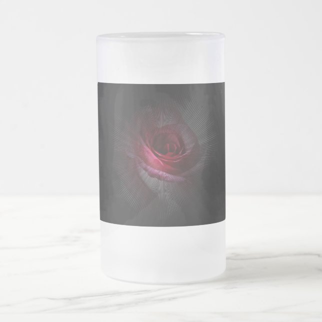 Taza De Cristal Esmerilado Stein, Rosa caprichoso (Centro)
