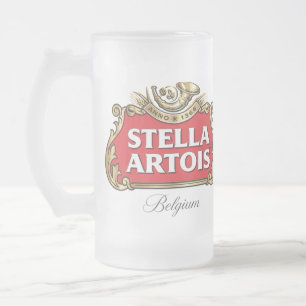 Taza De Cristal Esmerilado Stella Artois