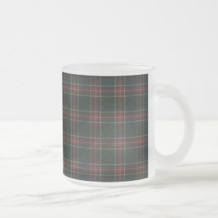 Taza De Cristal Esmerilado Stewart Black Clan Tartan