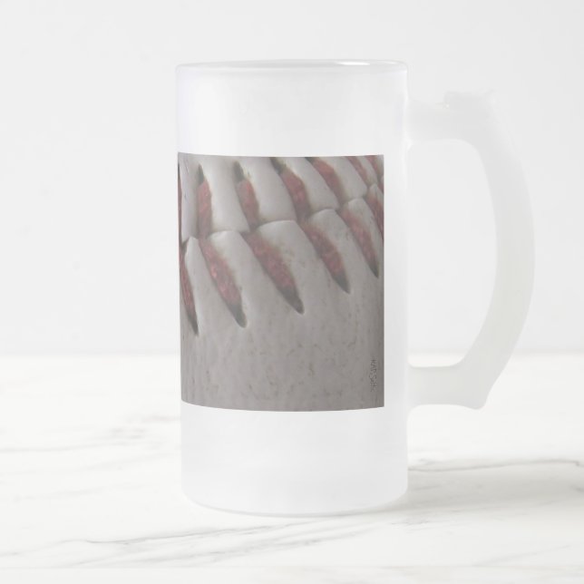 Taza De Cristal Esmerilado Stitks de béisbol (Derecha)