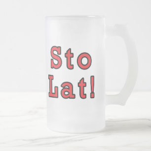 Taza De Cristal Esmerilado ¡Sto Lat!