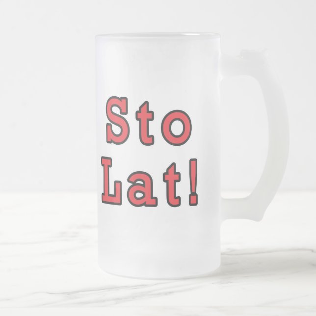Taza De Cristal Esmerilado ¡Sto Lat! (Derecha)