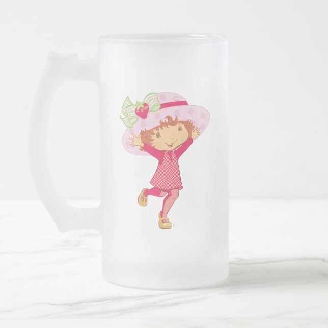 Taza De Cristal Esmerilado Strawberry (Izquierda)