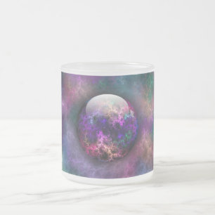 Taza De Cristal Esmerilado Su abrazo de materiales brillantes