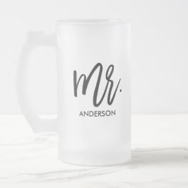 Taza De Cristal Esmerilado Su Propio Personalizado