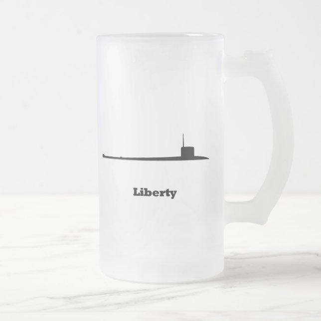 Taza De Cristal Esmerilado Sub-libertad (Derecha)