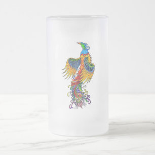 Taza De Cristal Esmerilado Subida de la Phoenix