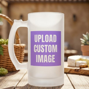Taza De Cristal Esmerilado Subir 2 imagen personalizada - Agrega la tuya para