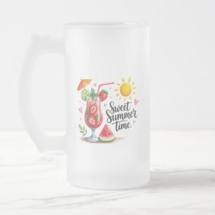 Taza De Cristal Esmerilado Sudar Verano