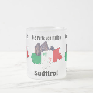 Taza De Cristal Esmerilado Südtirol - Alto Adige - Italien - Italia Tasse