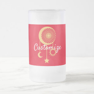 Taza De Cristal Esmerilado Sueño bohemio Catcher Thunder_Cove