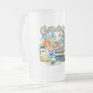 Taza De Cristal Esmerilado Sueño de California