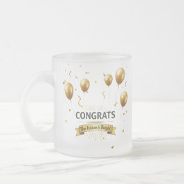 Taza De Cristal Esmerilado Sueños celestes - Mug de graduación escarcha (10oz