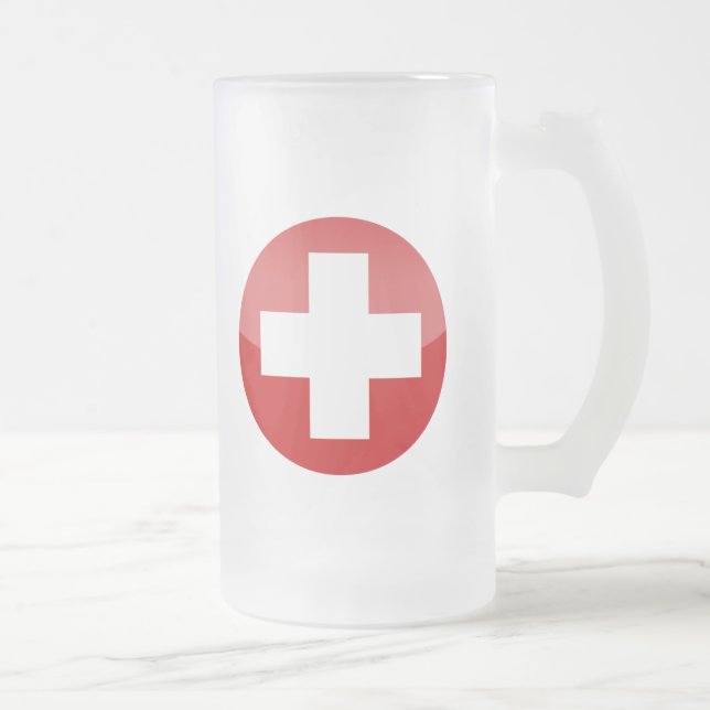 Taza De Cristal Esmerilado Suiza (Derecha)