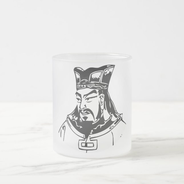 Taza De Cristal Esmerilado SUN TZU -- Estratega militar (Centro)