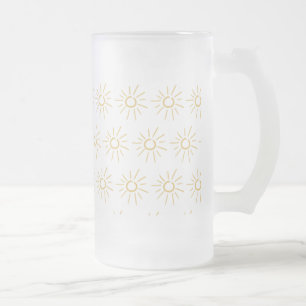 Taza De Cristal Esmerilado Suns