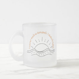 Taza De Cristal Esmerilado Sunset Mug