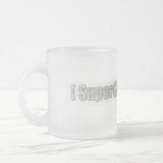 TAZA DE CRISTAL ESMERILADO SUPER@