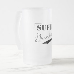 Taza De Cristal Esmerilado Super Abuela