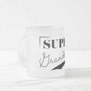 Taza De Cristal Esmerilado Super Abuela