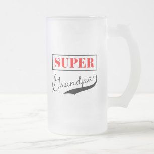 Taza De Cristal Esmerilado Super Abuelo