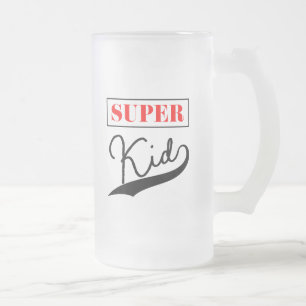 Taza De Cristal Esmerilado Super Kid