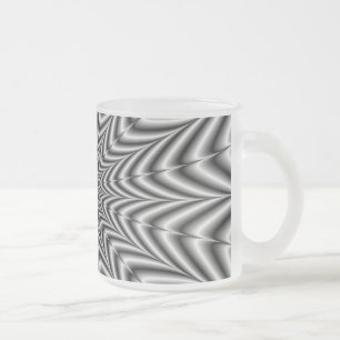 Taza De Cristal Esmerilado Super Nova Mug en blanco y negro