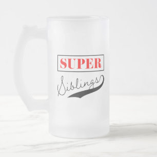 Taza De Cristal Esmerilado Súper Parentesco
