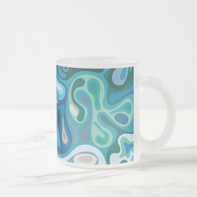 Taza De Cristal Esmerilado superficie líquida 1 (Derecha)