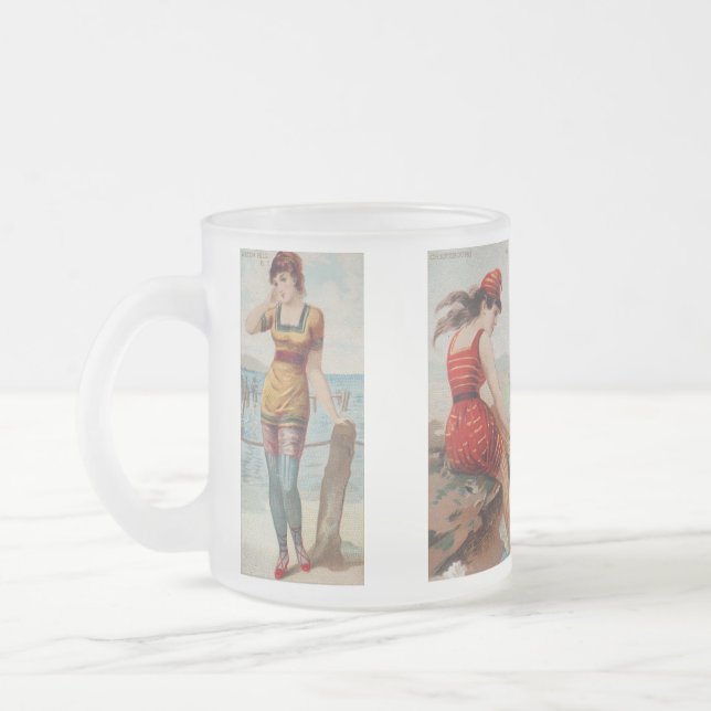 Taza De Cristal Esmerilado Surf Beauties Mug (Izquierda)