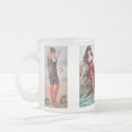 Taza De Cristal Esmerilado Surf Beauties Mug