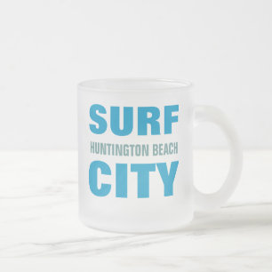 Taza De Cristal Esmerilado SURF CITY mug (vidrio esmerilado)