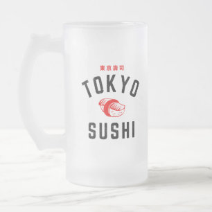 Taza De Cristal Esmerilado Sushi de Tokio