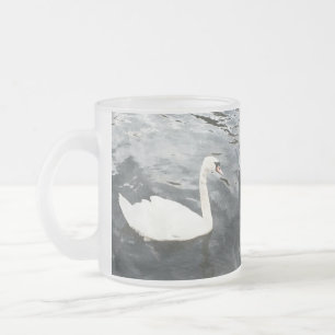 Taza De Cristal Esmerilado Swan impresionista
