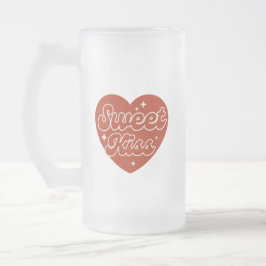 Taza De Cristal Esmerilado Sweet Kiss