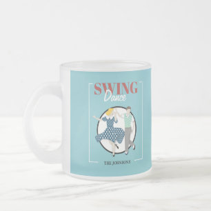 Taza De Cristal Esmerilado Swing Dance