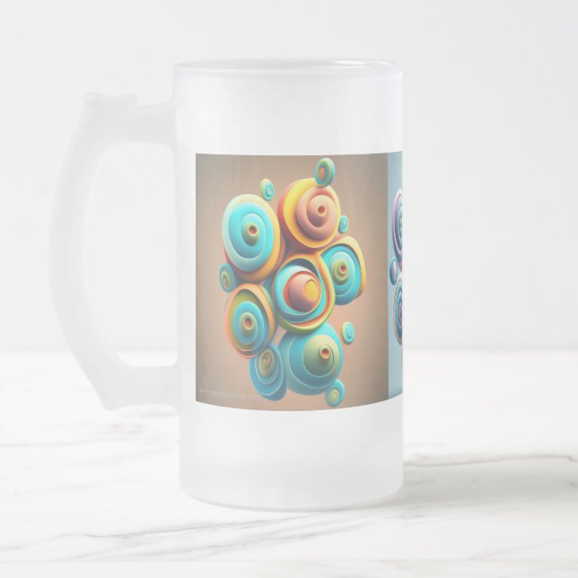 Taza De Cristal Esmerilado Swirls on the Mug (Izquierda)