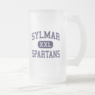 Taza De Cristal Esmerilado Sylmar - Spartans - altos - Sylmar California