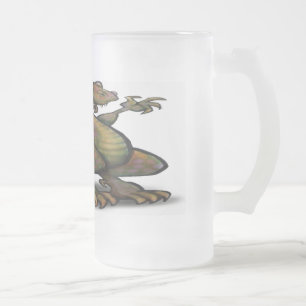 Taza De Cristal Esmerilado T-Rex - Personalizado