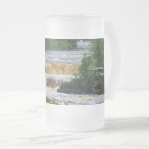 Taza De Cristal Esmerilado Tahquamenon Lower Falls Frost Mug