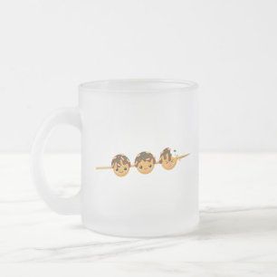 Taza De Cristal Esmerilado Takoyaki