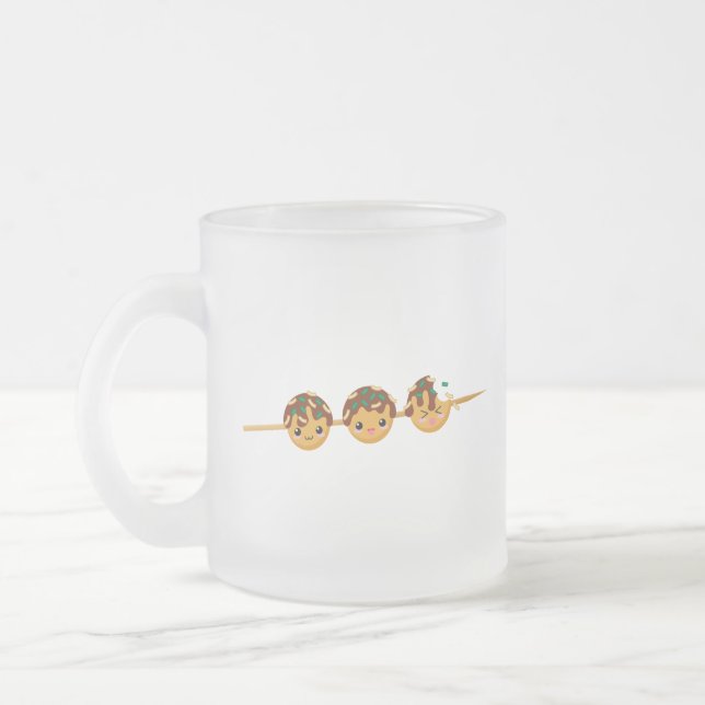 Taza De Cristal Esmerilado Takoyaki (Izquierda)