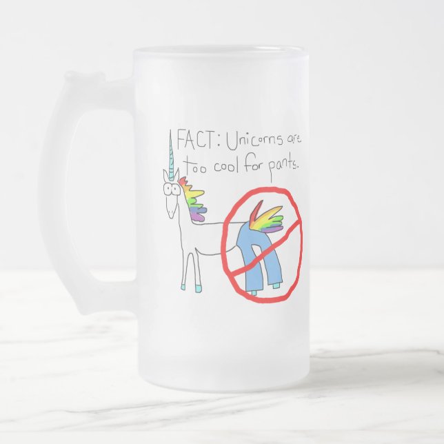 Taza De Cristal Esmerilado También Guay para los pantalones (Izquierda)