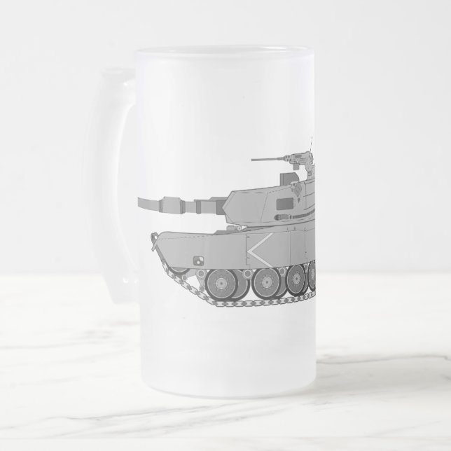 Taza De Cristal Esmerilado Tanker - El Mejor Trabajo Que Tuve (Anverso izquierdo)