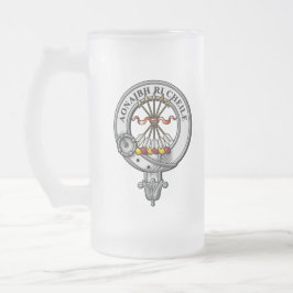 Taza De Cristal Esmerilado Tarjeta Escudo Cameron