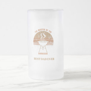 Taza De Cristal Esmerilado Tarjeta personalizada del Día del Padre para el Ma