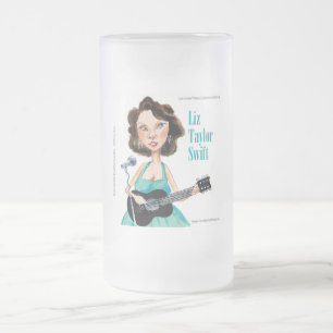 Taza De Cristal Esmerilado Tarjetas de movimientos rápidos de celebridades cu