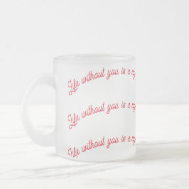 Taza De Cristal Esmerilado Tasse