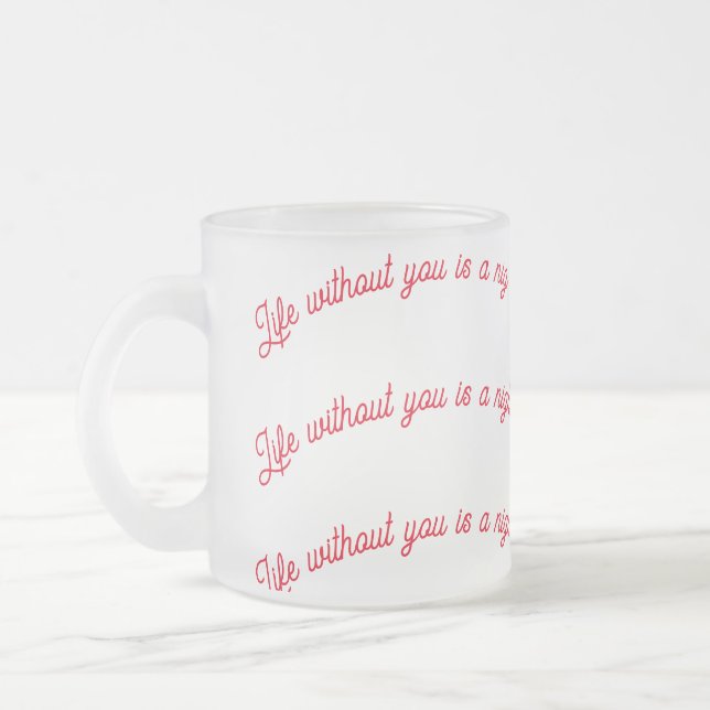 Taza De Cristal Esmerilado Tasse (Izquierda)