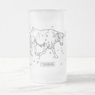 Taza De Cristal Esmerilado Tauro
